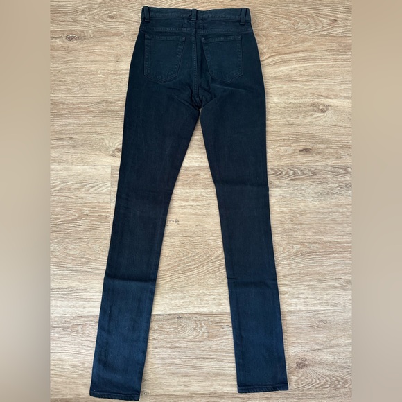 Saint Laurent Medium Waist Black Skinny Leg Jeans NWT - Picture 6 of 9
